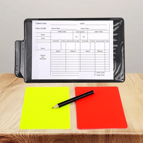 Soccer Referee Kit with Yellow & Red Cards - 1 Set