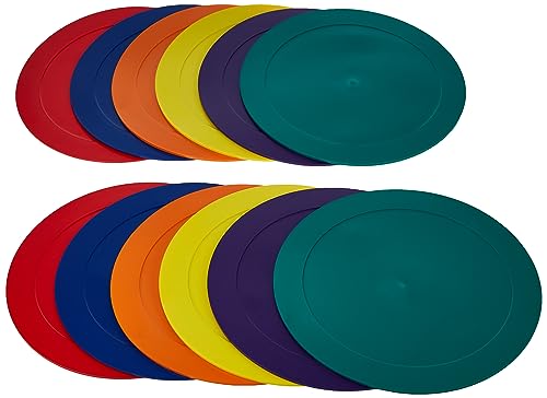 9-Inch Non-Slip Spot Markers - Pack of 12 for Classroom & Gym