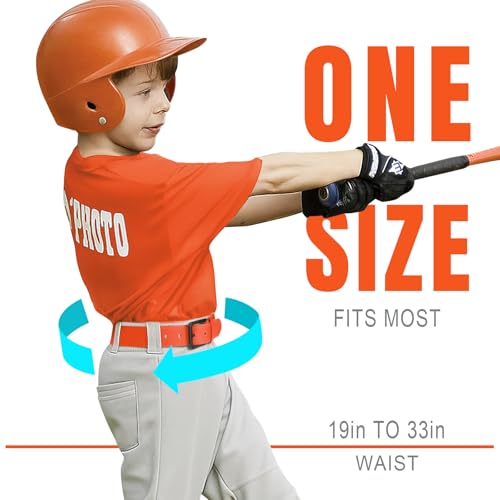 Baseball Socks & Adjustable Nickel-Free Belt - G-Orange