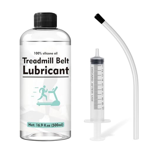 Treadmill Lubricant - 500ml Silicone Oil with Tube & Syringe