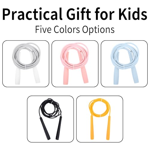 Adjustable Kids Jump Rope with PVC Rope - Yellow