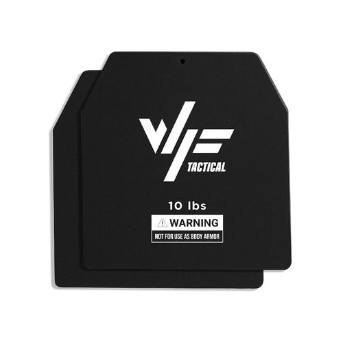 WF Tactical Weight Plates - Steel Pair for Weighted Vests - Fits WFT & Most Vests - Ideal for Running, Cross Training & Strength Workouts (Red, 20lb)