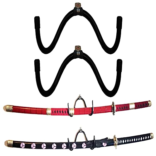 Universal Sword Display Rack - Adjustable Wall Mount for 2 Swords