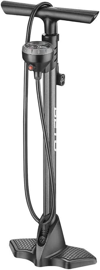 Beto Bike Pump Portable - High-Pressure Bicycle Floor Pump with Gauge & Air Bleed Button | 160 PSI Max