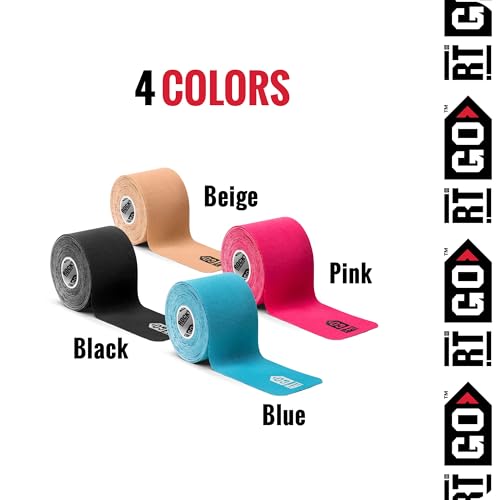 Extra-Sticky Kinesiology Tape - Pre-Cut, 2" Beige Strips