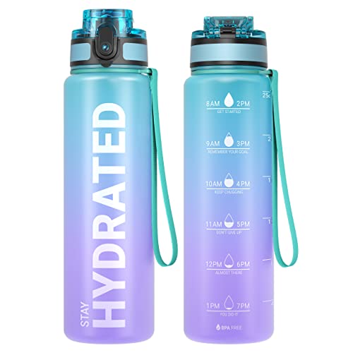 Sahara Sailor 25oz Galaxy Magic Tritan Water Bottle with Time Marker