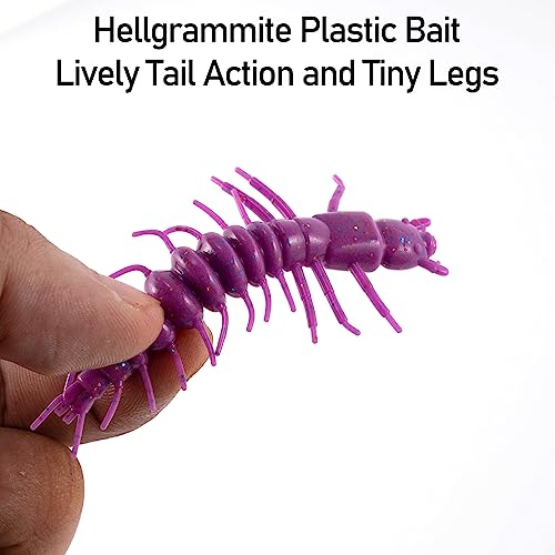 Soft Fishing Lure Worm Bait - 3" Pearl - 8 Pack