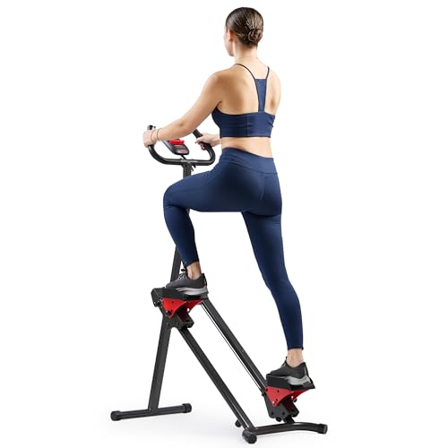 Stair Stepper & Climber Exercise Machine - Compact Red Cardio Trainer