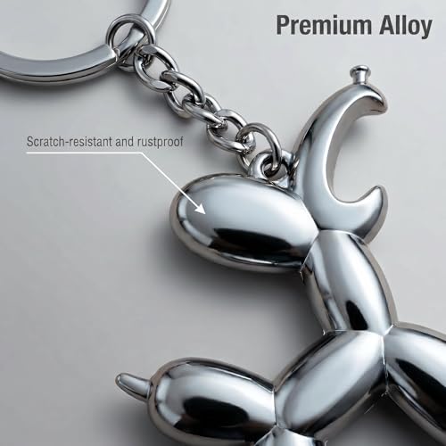 Balloon Dog Bottle Opener Keychain - Fun Gift for Dog Lovers