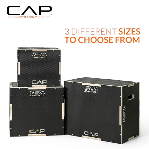 Non-Slip 3-in-1 Plyometric Box - 16in x 14in x 12in