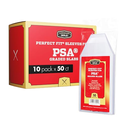 PSA Graded Card Sleeves - 50 Pack Resealable Acid-Free, 2 Mil OPP