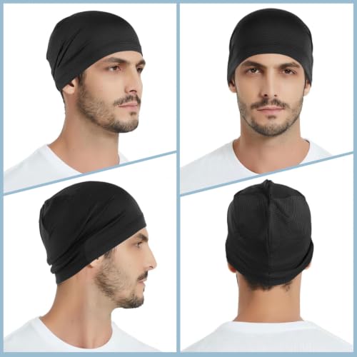 Cooling Breathable Skull Cap for Men & Women - Black