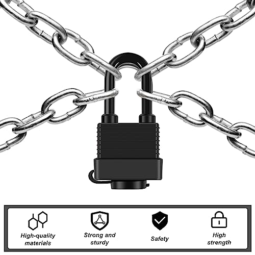 Padlocks Keyed Alike for Outdoor use, Pack of 6, Laminated Steel Lock Set Safety Padlock,Waterproof Heavy Duty Outdoor Security Lock for Outdoor(Black)