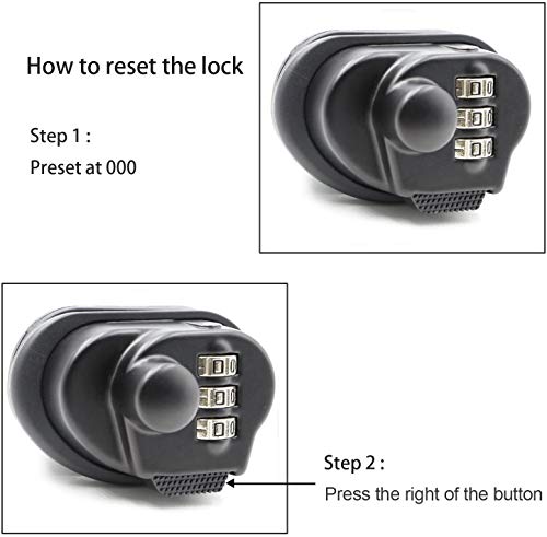 3-Digit Combination Gun Lock & Cable Lock - Onyx