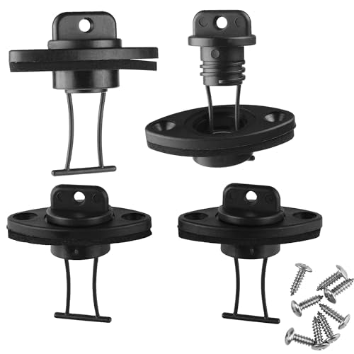 Kayak Drain Plug Kit - Pack of 4 Scupper Plugs with Gaskets