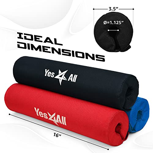Ergonomic Foam Bar Pad - Olympic Barbell Squat & Neck Pad - Black