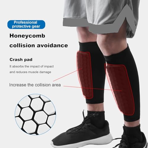 Lightweight Soccer Shin Guards for Kids & Adults - Small Size