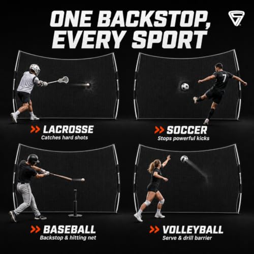 Lacrosse Backstop - 21' x 11' Pop-Up Training Barrier with Case
