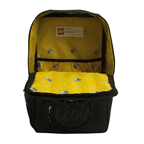 LEGO Brick Backpack Black - Recycled Polyester School & Travel Bag