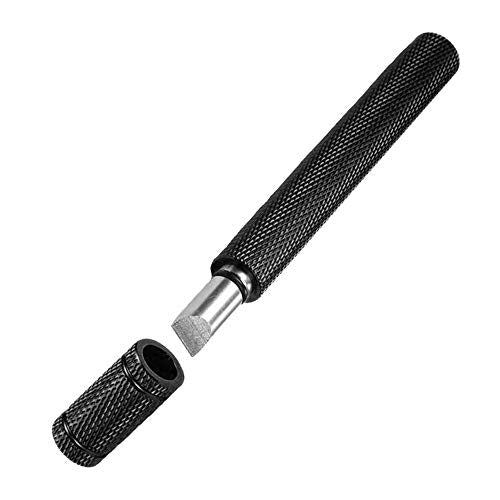 Golf Club Groove Sharpener Tool with 6-Tip Cutters - Black