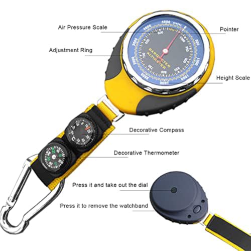 4-in-1 Outdoor Altimeter with Barometer & Thermometer