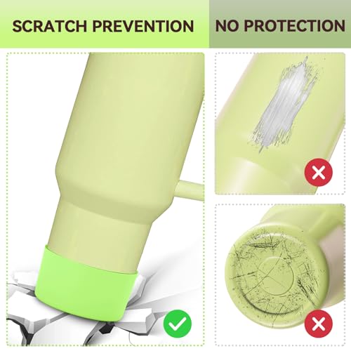2PCS Silicone Boot Protector for Stanley Quencher - Light Green