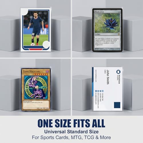 200PCS Clear Trading Card Sleeves - Durable Soft Plastic Protectors