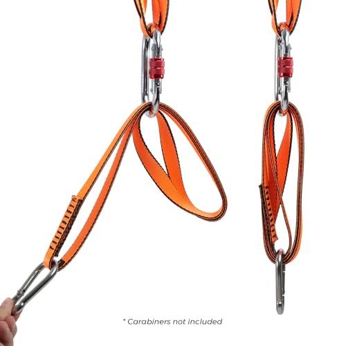 18mm Nylon Climbing Sling Runner - 23kN CE Certified - Green, 30cm