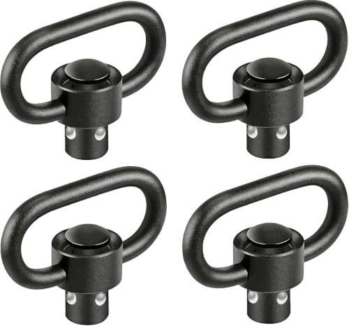 4-Pack Black QD Sling Swivels for Two Point & Traditional Use