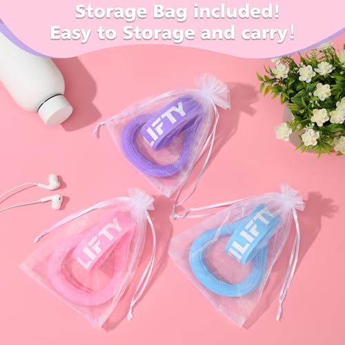 Figure 8 Resistance Band - Upgraded Blue Elastic Stretch Bands with Storage Bag for Home Workouts