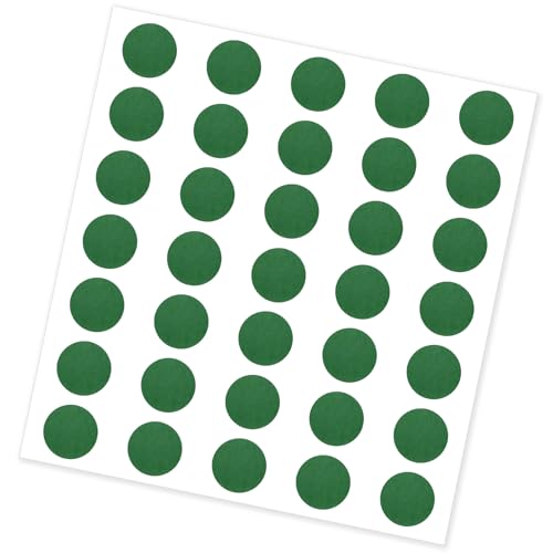 Billiard Spot Stickers - 35 Durable Pool Table Marker Dots (Green)
