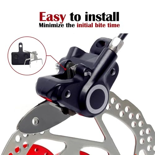 Bicycle Disc Brake Pads - 4 Pairs Resin Replacement Pads