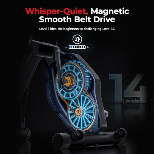 Foldable Magnetic X-Bike for Low-Impact Workouts - Grey