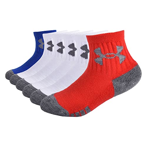 Boys' Quarter Socks Multi Pack - 2-4T / Red Tech