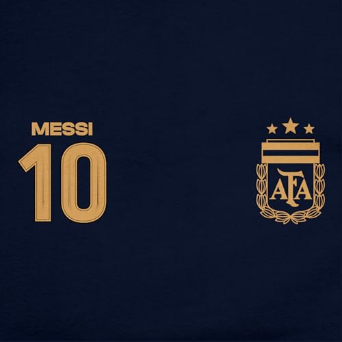 Argentina Football Association Lionel Messi Pullover Hoodie - Navy, Small