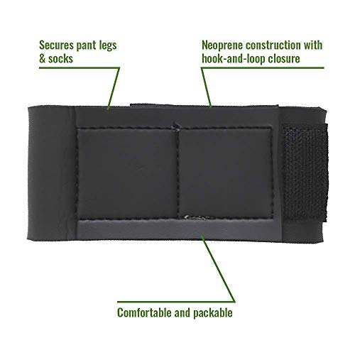 Neoprene Pant Garter - Compact & Packable - Black