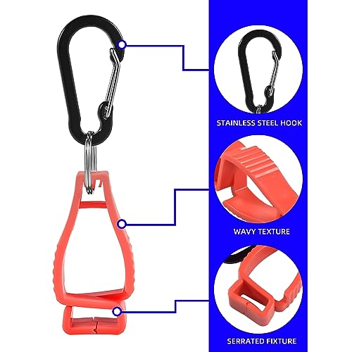 30 PCS Glove Clips for Work Glove Holders, Gloves Holder Clips Work Safety Clip Glove Keeper, Gloves Grabber Clips, Glove Belt Clip for Worker Construction