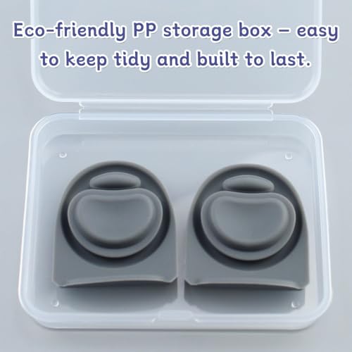 Silicone Replacement Stoppers for Water Bottles - 2 Pack, Gray
