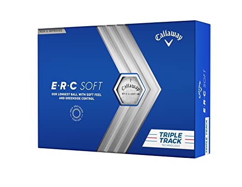 ERC Soft Golf Balls - Triple Track - One Dozen - White