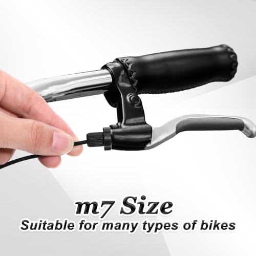 M7 Brake Lever Adjuster Set - 4 Pcs Black & Silver Aluminum Alloy