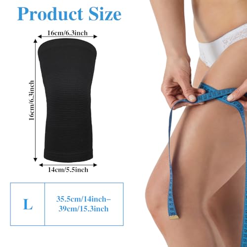 Bamboo Knee Sleeve - Elastic Compression Brace for Pain Relief