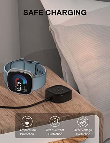 Magnetic Charger for Fitbit Versa 3, 4 & Sense 2 - 3.3FT