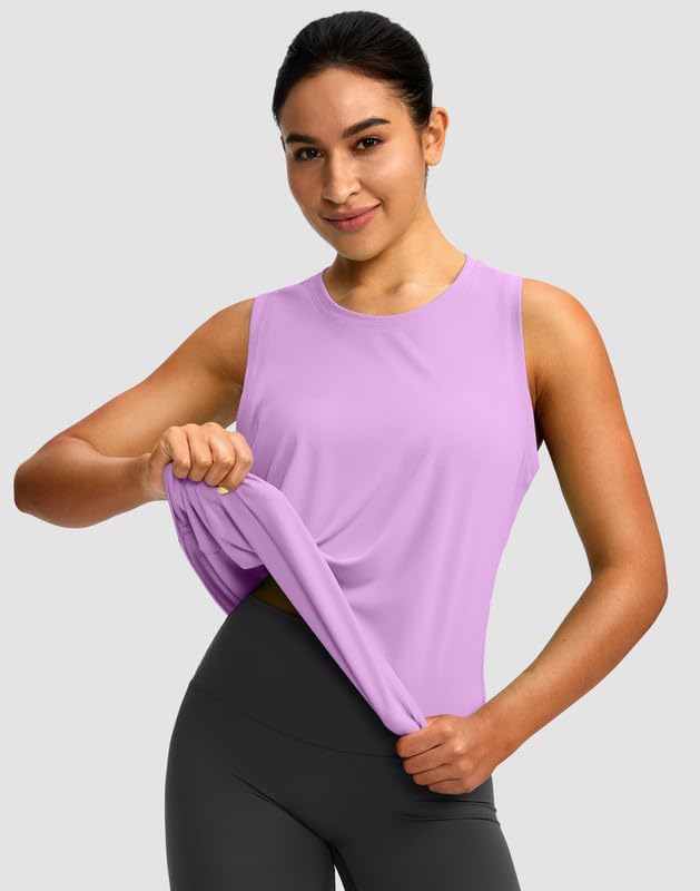 Skiennix Women's Workout Tops - Racerback Athletic Tank for Yoga & Running | Sleeveless Loose Fit