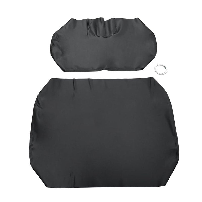 BuliBoao Golf Cart Front Seat Cover Set Staple On for E-Z-Go TXT Golf Cart, Microfiber Leather, Black
