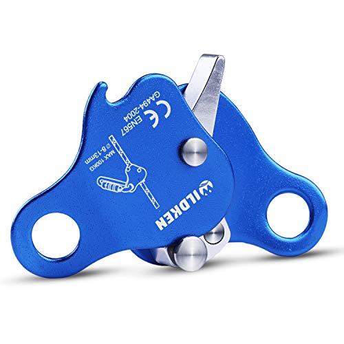 WILDKEN Blue Climbing Ascender Fall Protection Belay Device Rope Grab