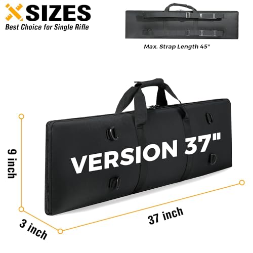 Urban Minimalist Low Profile Single Rifle Bag - 37" x 9" Black