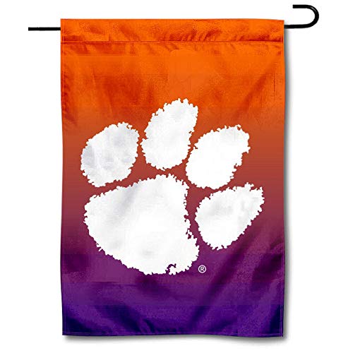 Clemson Tigers Double Sided Garden Flag 13x18 Inch Polyester Banner