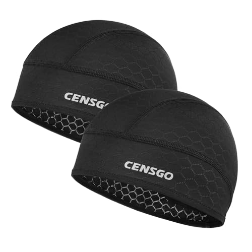 Cooling Skull Cap - Breathable Moisture-Wicking Hard Hat Liner - One Size Black