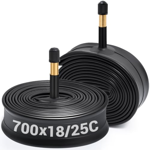 Vancom 2-Pack 700x18-25C Bike Tubes with 48mm Schrader Valve – Compatible with Road & Gravel Bikes