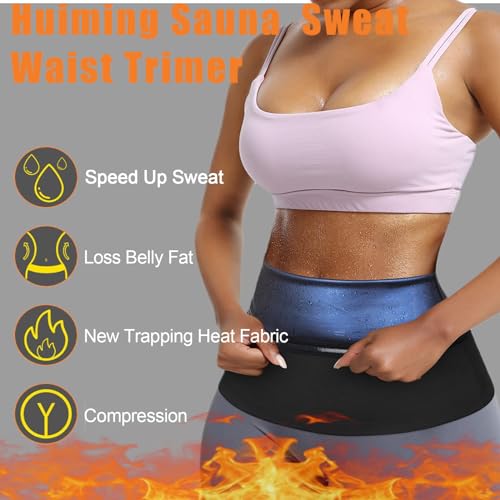 Waist Trimmer Sauna Suit for Women - S/M - Blue